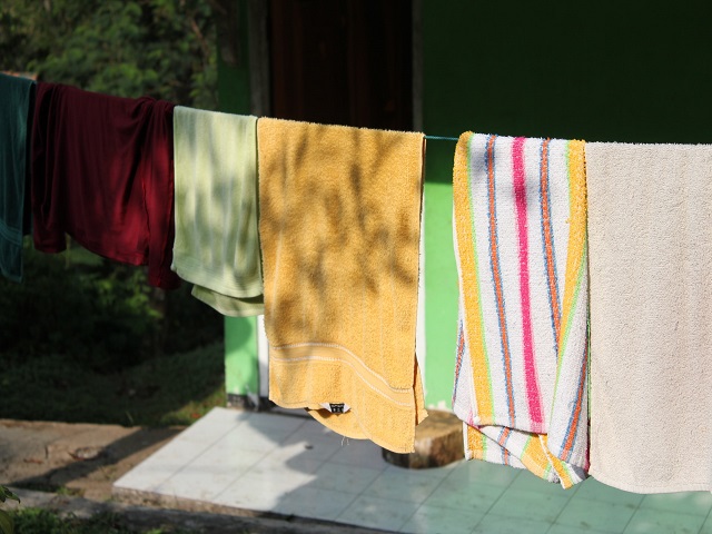 コストコのバスタオルを乾かしてるイメージ画像